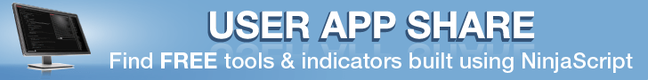 User App Share. Find Free Tools and Indicators Built Using NinjaScript