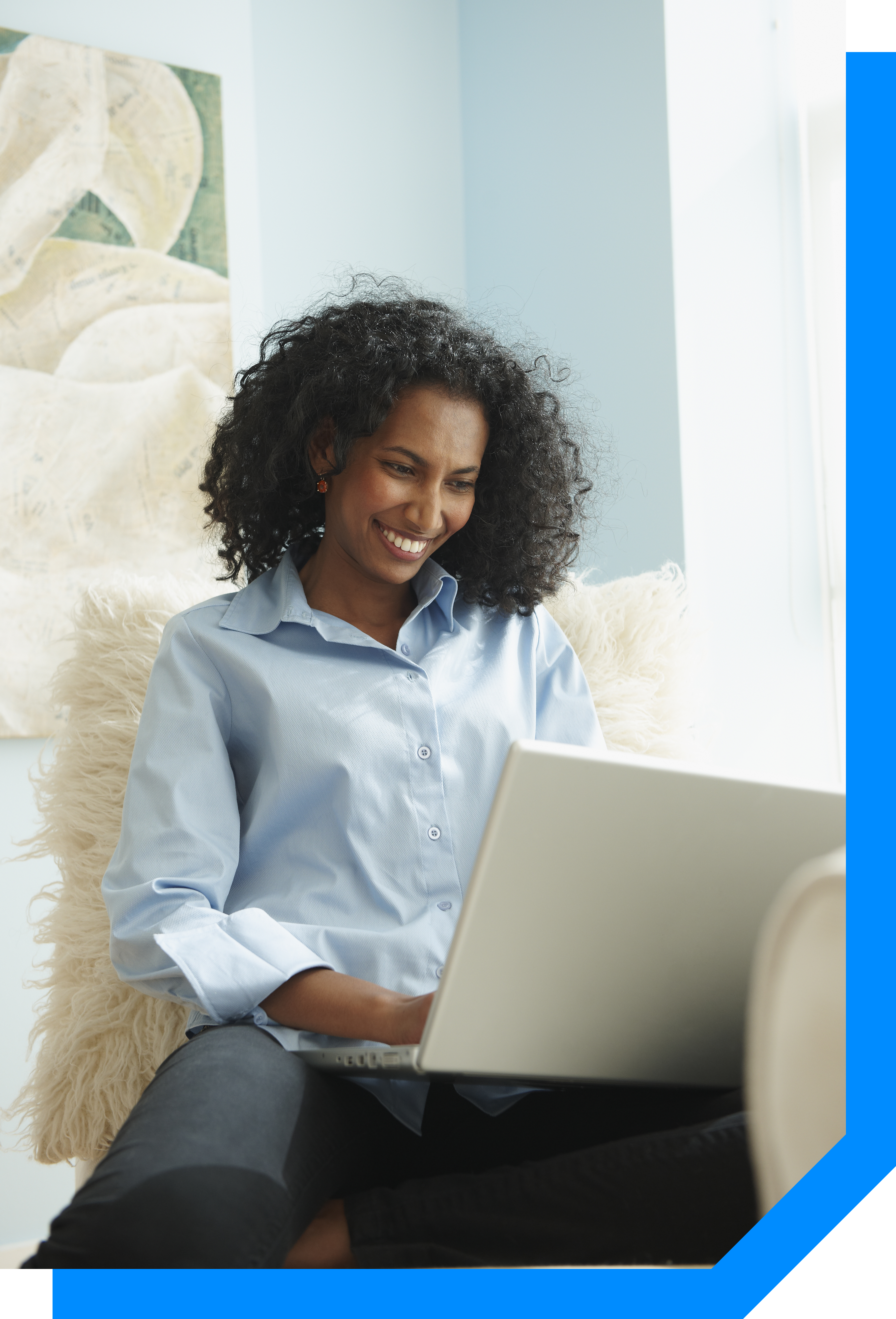 woman on laptop working