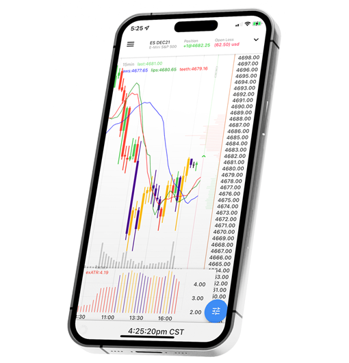 Charts on a mobile phone