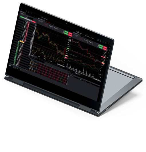 Charts on a tablet