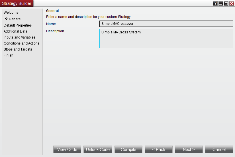 SimpleMACrossoverSetUp1
