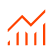 window with line graph in front