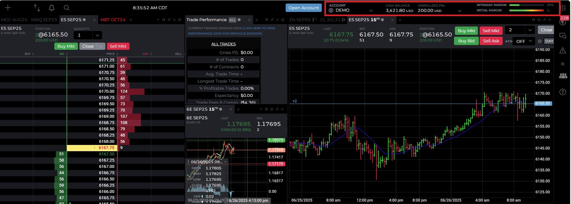 NinjaTrader Account Management