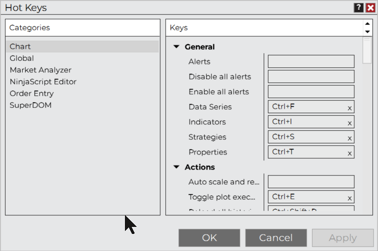 Hot Key Editor