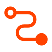 Curved line with dots at each end