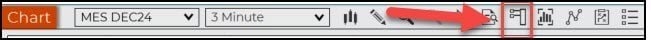 Chart Trader Icon in the Charting Toolbar