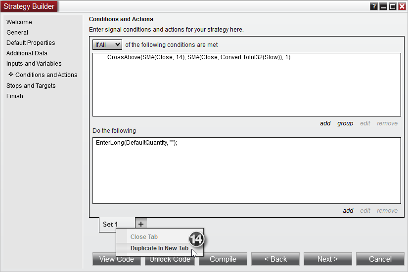 SimpleMACrossoverBuilderStep14
