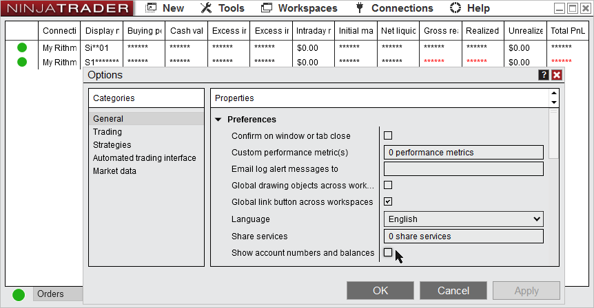 r21showaccountvalues